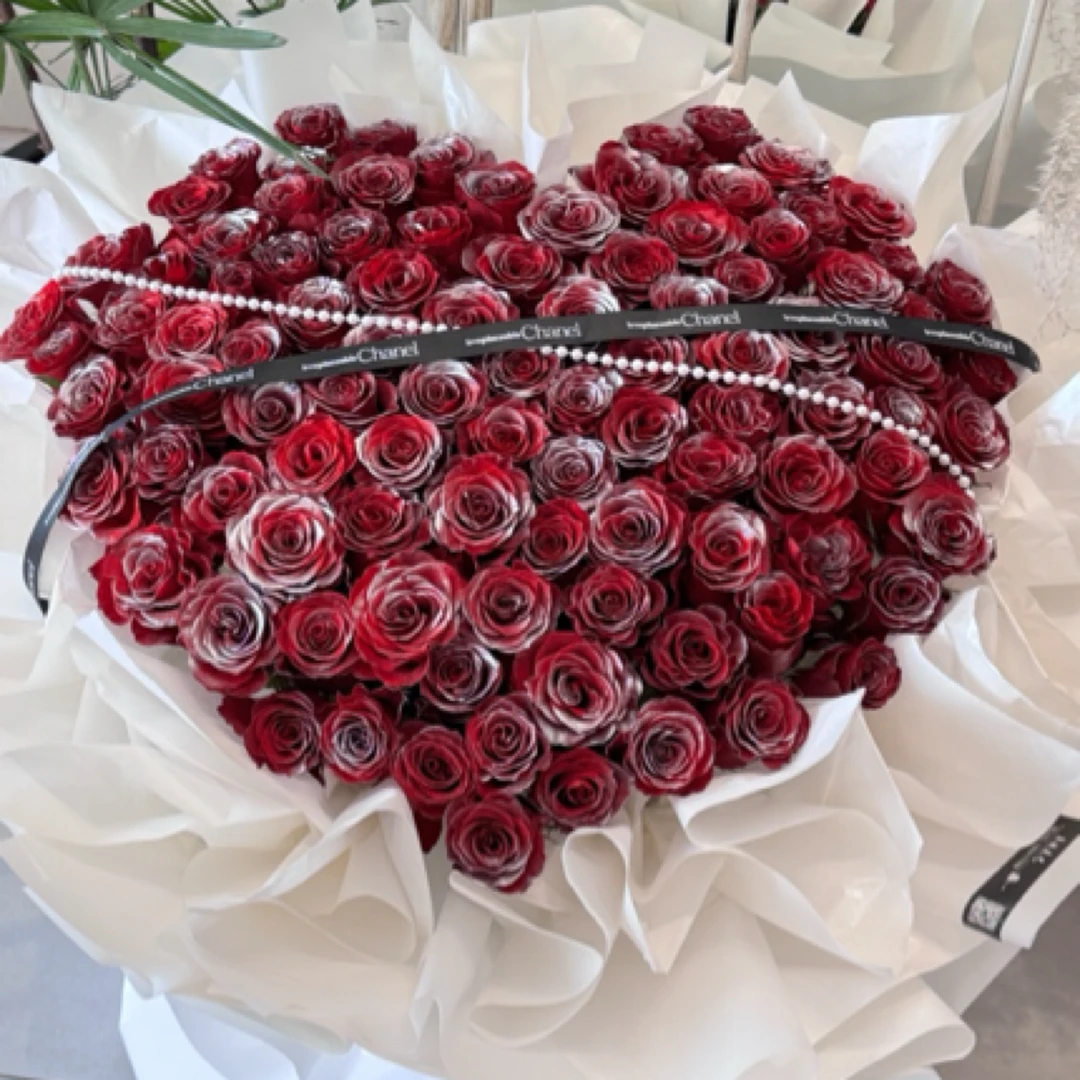鲅鱼圈花店天长地久99朵大A级高品质玫瑰花束