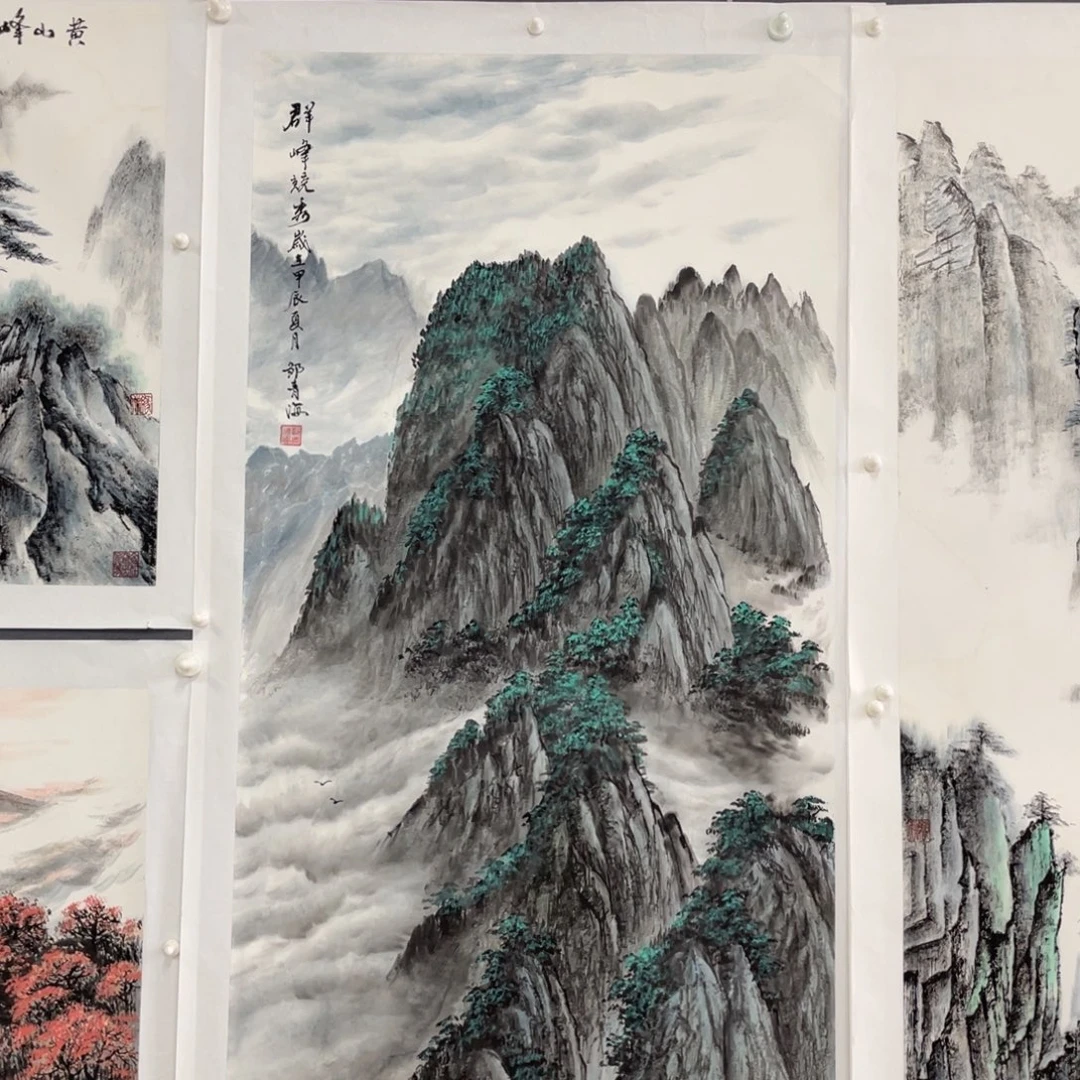 国画邹青海老师绘画