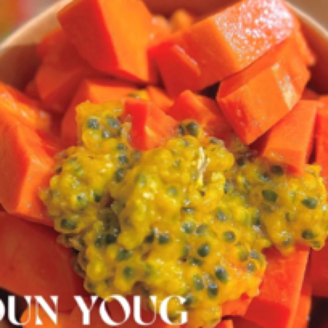 树熟木瓜➕黄金百香果 双拼 切盒