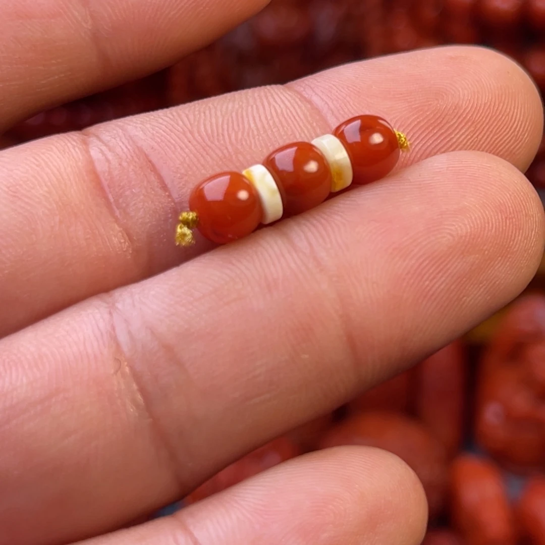 南红玛瑙瓦西精工老型珠宽6mm➕一组未镶嵌
