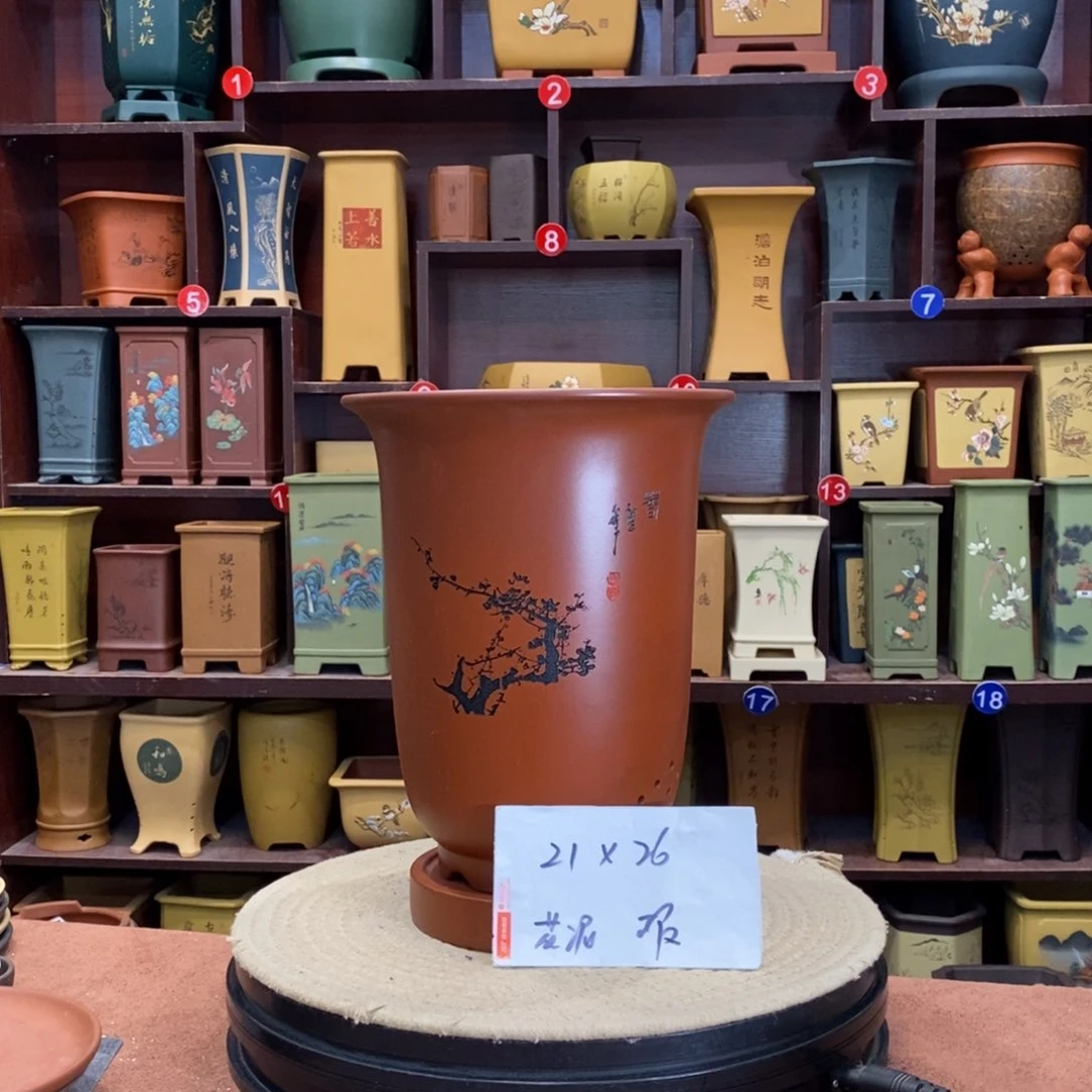 紫砂花盆紫砂作品