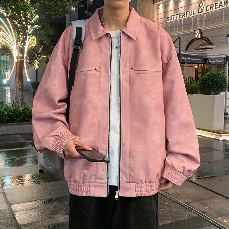 2025春秋新款男士皮衣外套复古休闲机车服夹克潮流高级感痞帅上衣