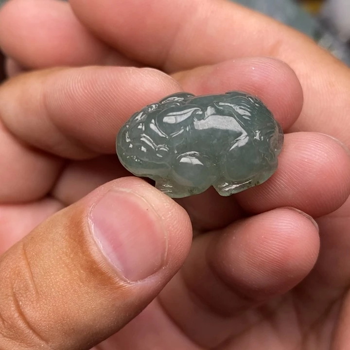 定制翡翠未镶嵌毛货需要抛光请慎拍