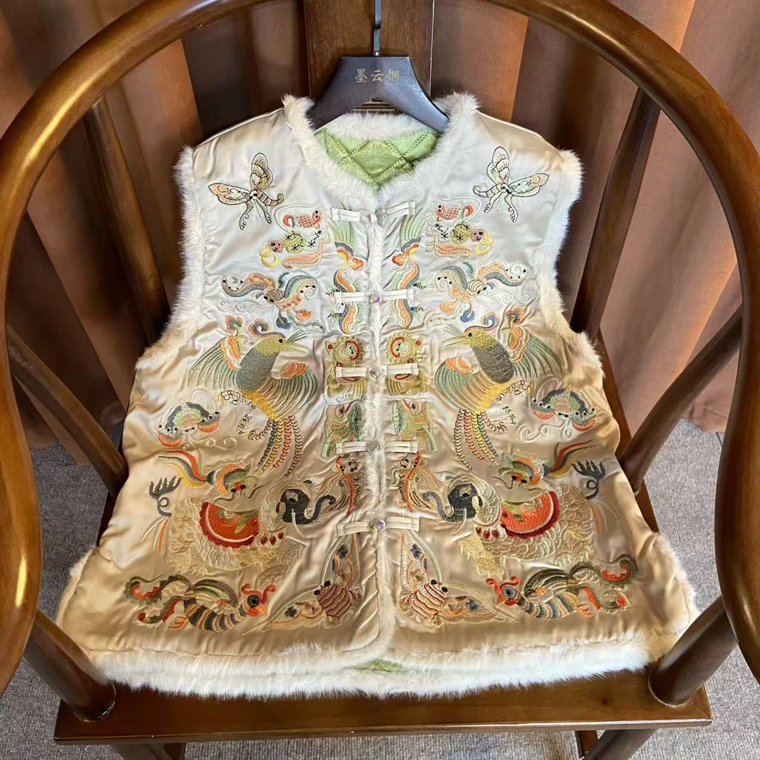 【云梦】新中式浮光马甲高级气质复古优雅加厚马夹国风女士上衣