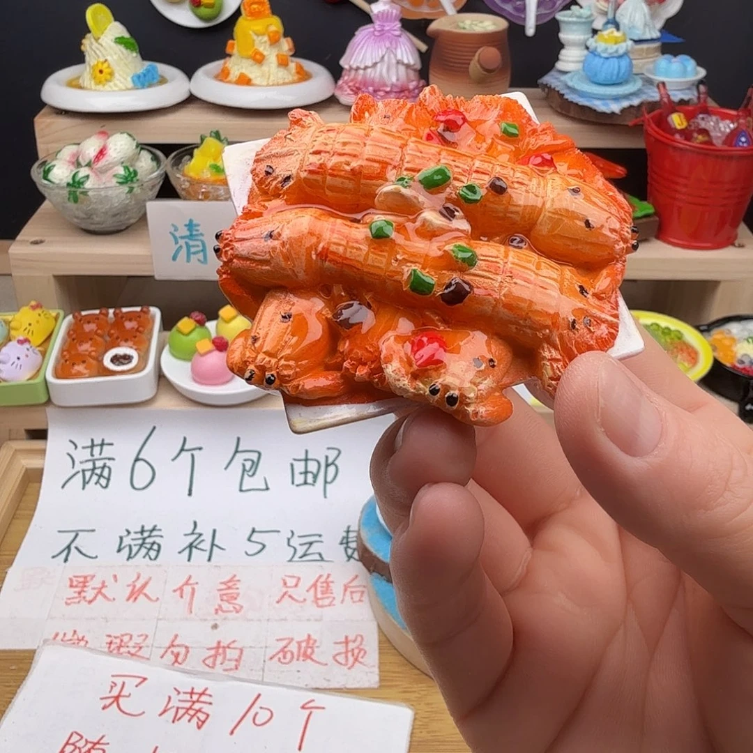 树脂食玩冰箱贴凭开箱视频售后