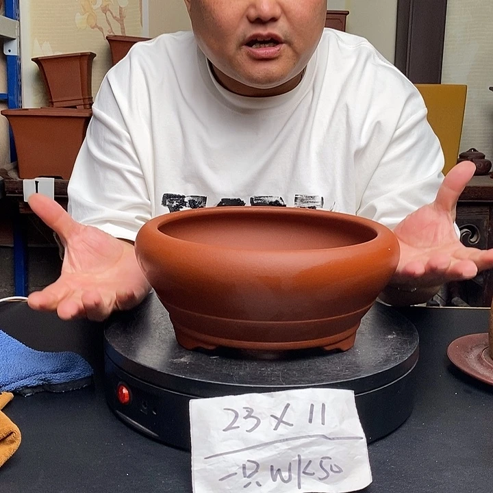 紫砂花盆货号一只WK50
