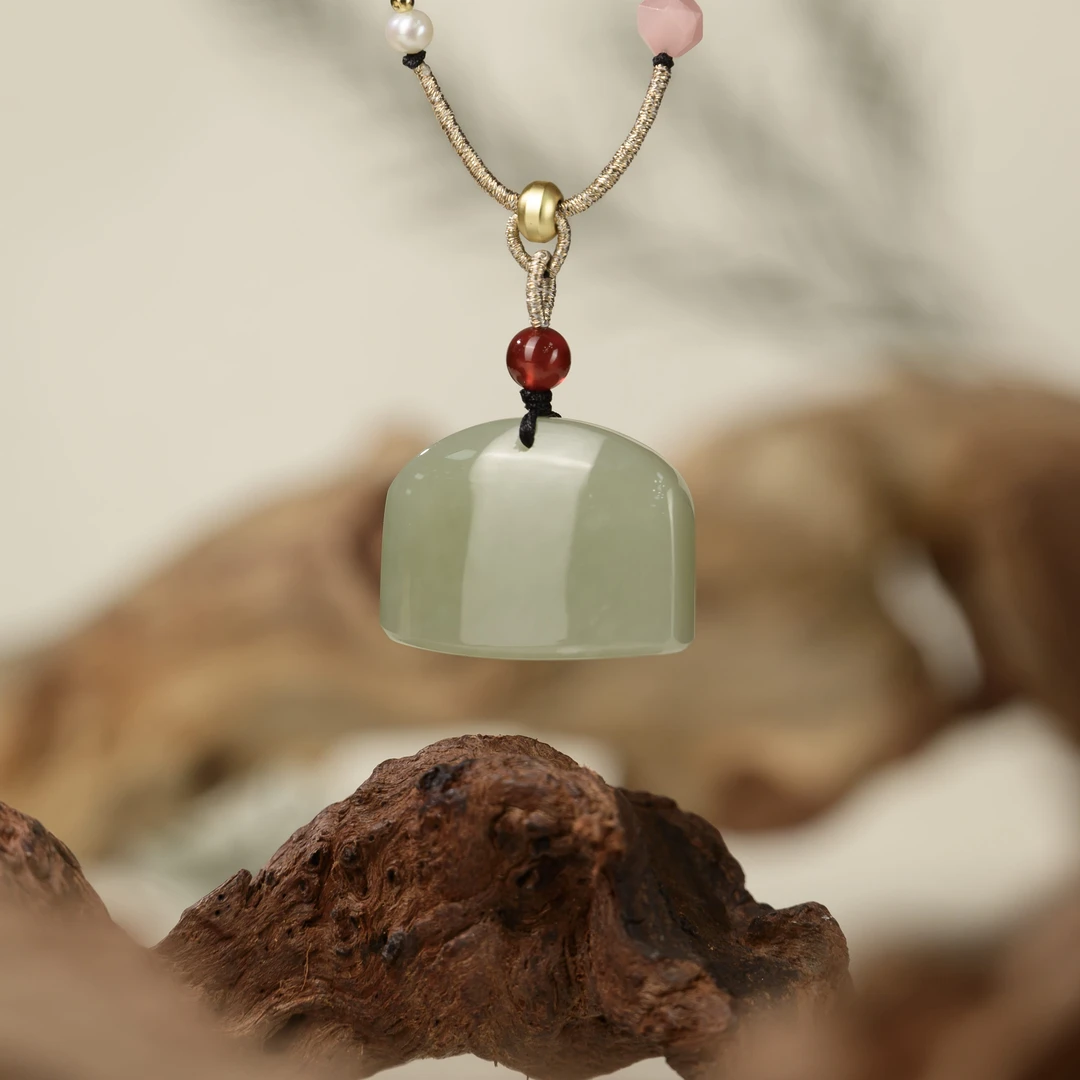 【玉珏直播】和田玉称心如意吊坠约26*19.5mm多样性发一配绳FL00033