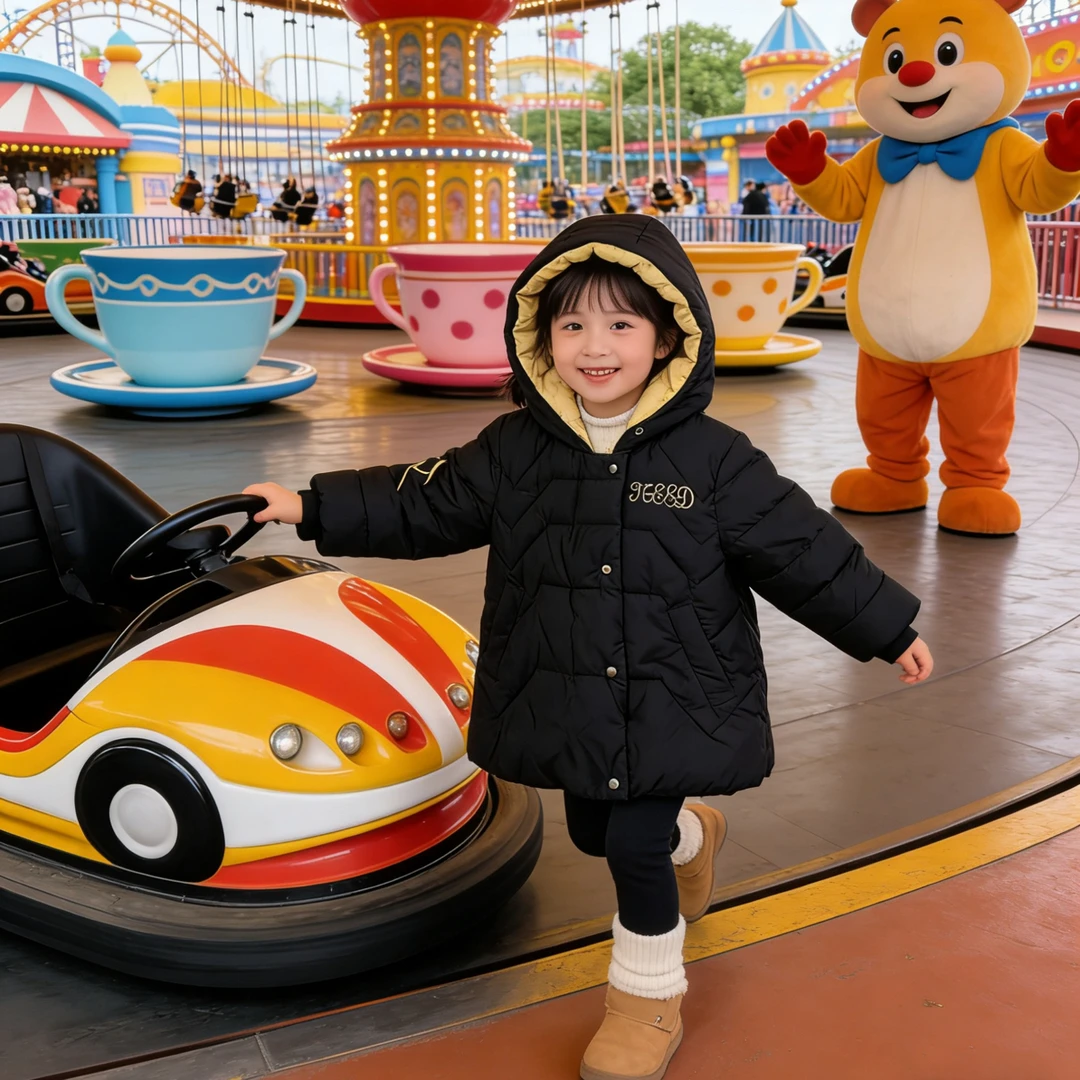 冬季中长款加厚连帽保暖棉服外套