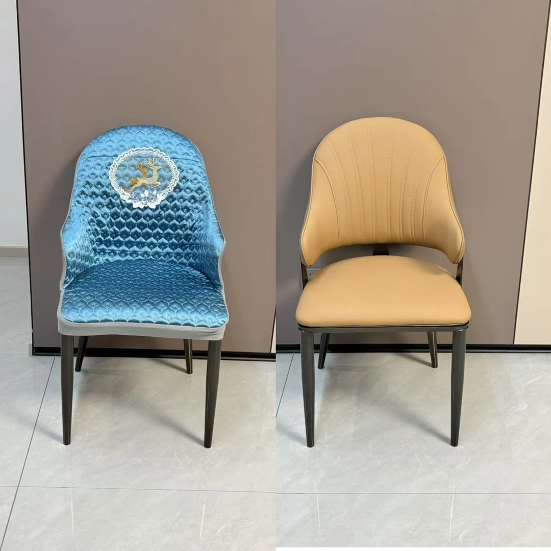 北欧加厚弧形椅子套罩轻奢全包防滑家用凳子餐椅椅套四季一体通用