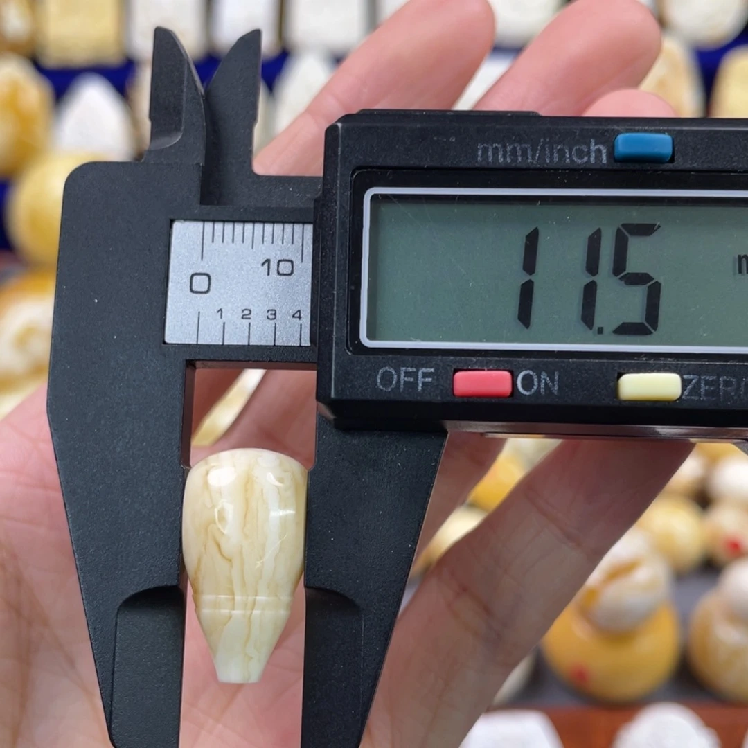 蜜蜡裸石未镶嵌琥珀蜜蜡三通配饰