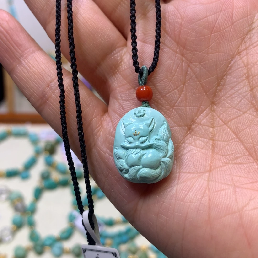 绿松石未镶嵌项链