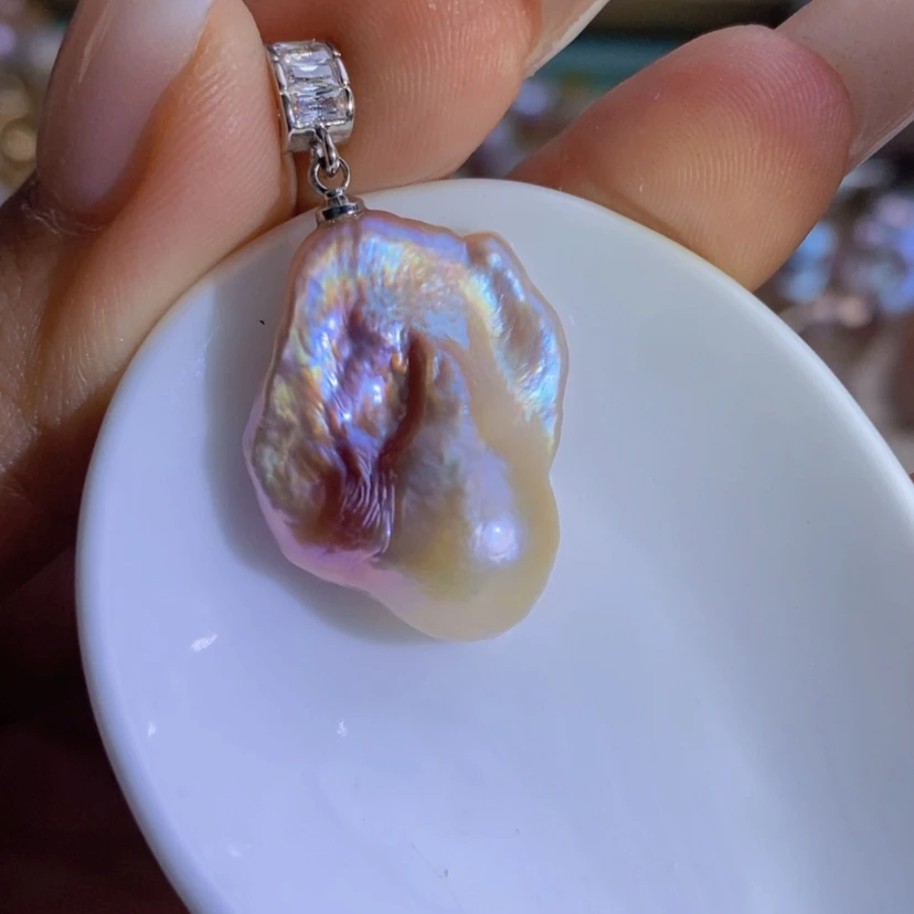 【闪购商品】淡水珍珠天然珍珠（微瑕）合金