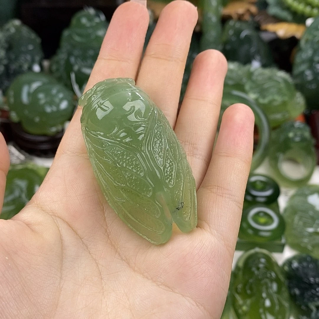 岫玉未镶嵌挂件挂件