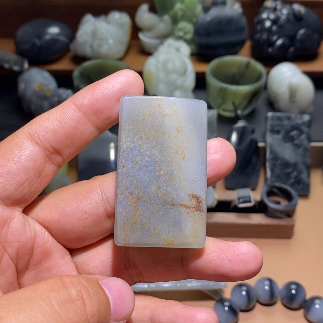 和田玉未镶嵌挂件