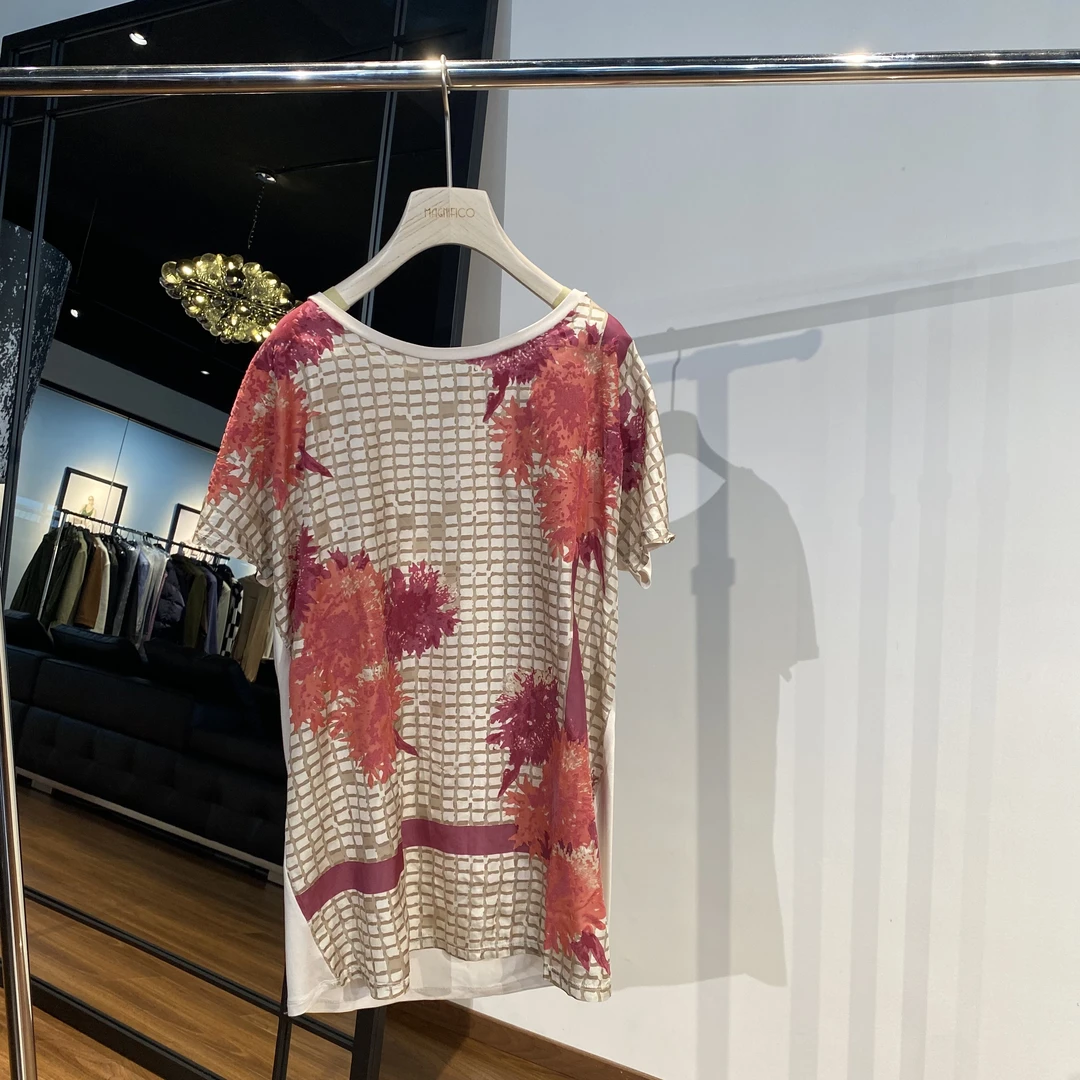 MNFK 2025新款 格纹植绒短袖 TX0093