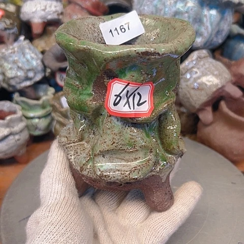粗陶花盆手工花盆制作就这样