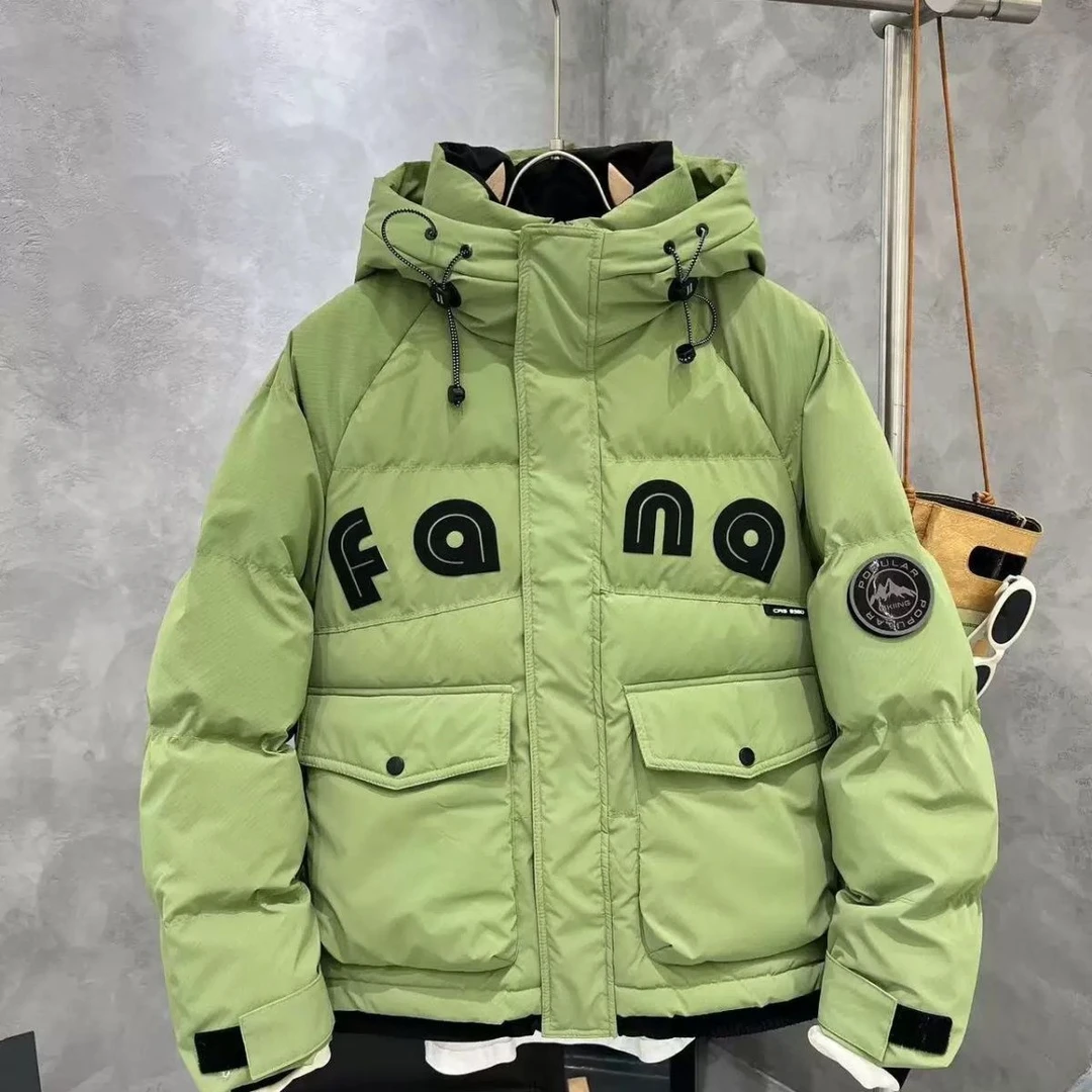 8077【清货】冬季户外立领保暖潮流面包服休闲百搭宽松加厚抗寒外套