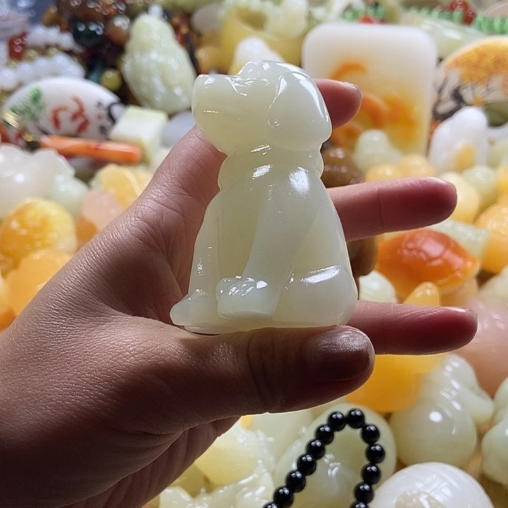 大***菜完全开放手把件狗