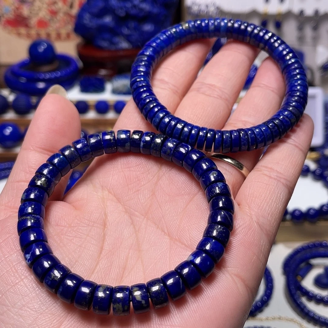 未镶嵌青金石入门级精工药片手串8mm 发其一串
