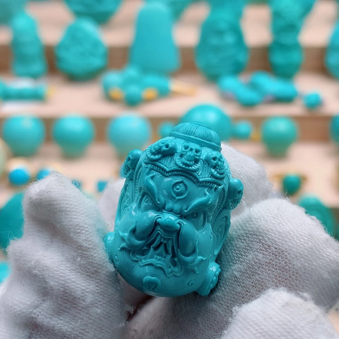 绿松石未镶嵌大黑天