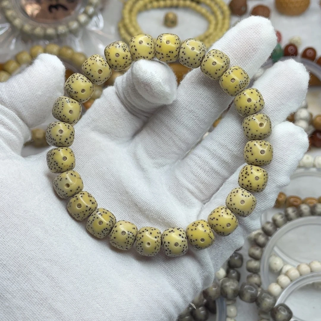 手串星月菩提10/9石玉双留白