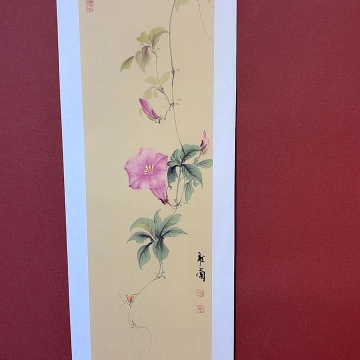 国画听兰老师花鸟