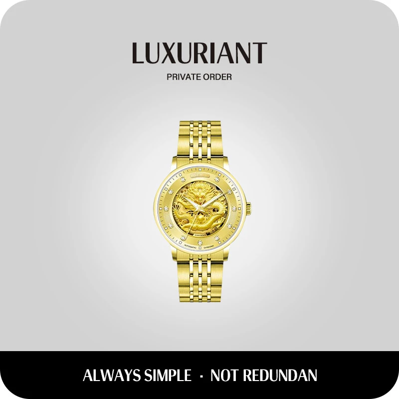 WGENAG/瓦格纳 高奢男士全自动机械表 9011龙腾盛世 YH-D