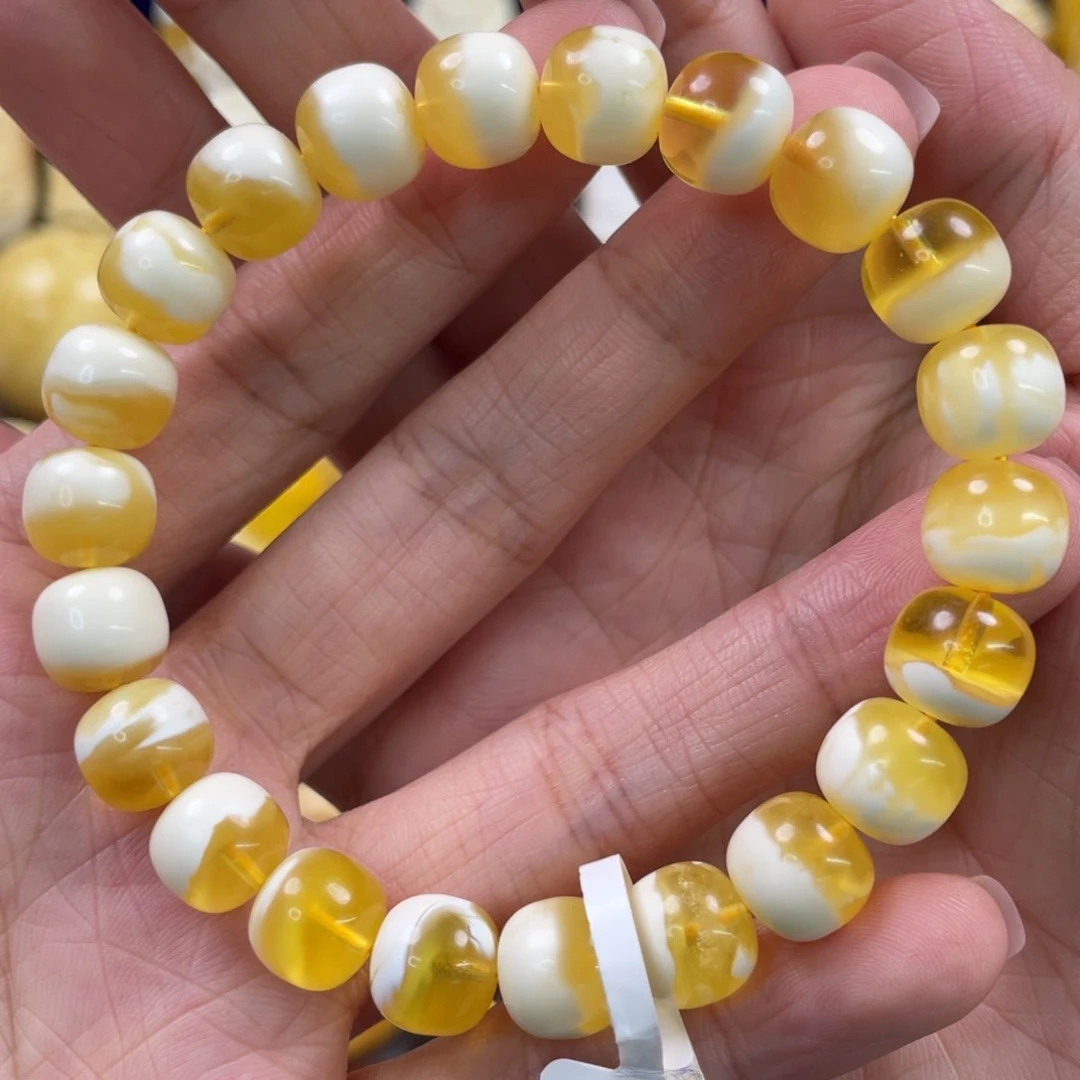未镶嵌蜜蜡裸石琥珀蜜蜡手串卡10mm