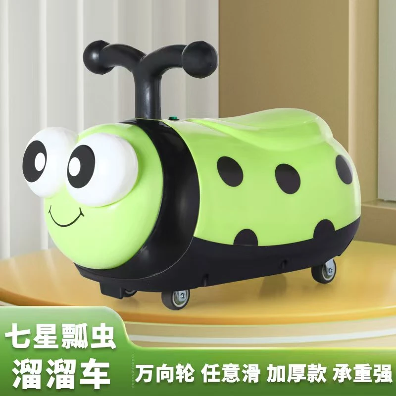 新款网红卡通PV静音轮溜溜车带音乐灯光1-3岁TZ