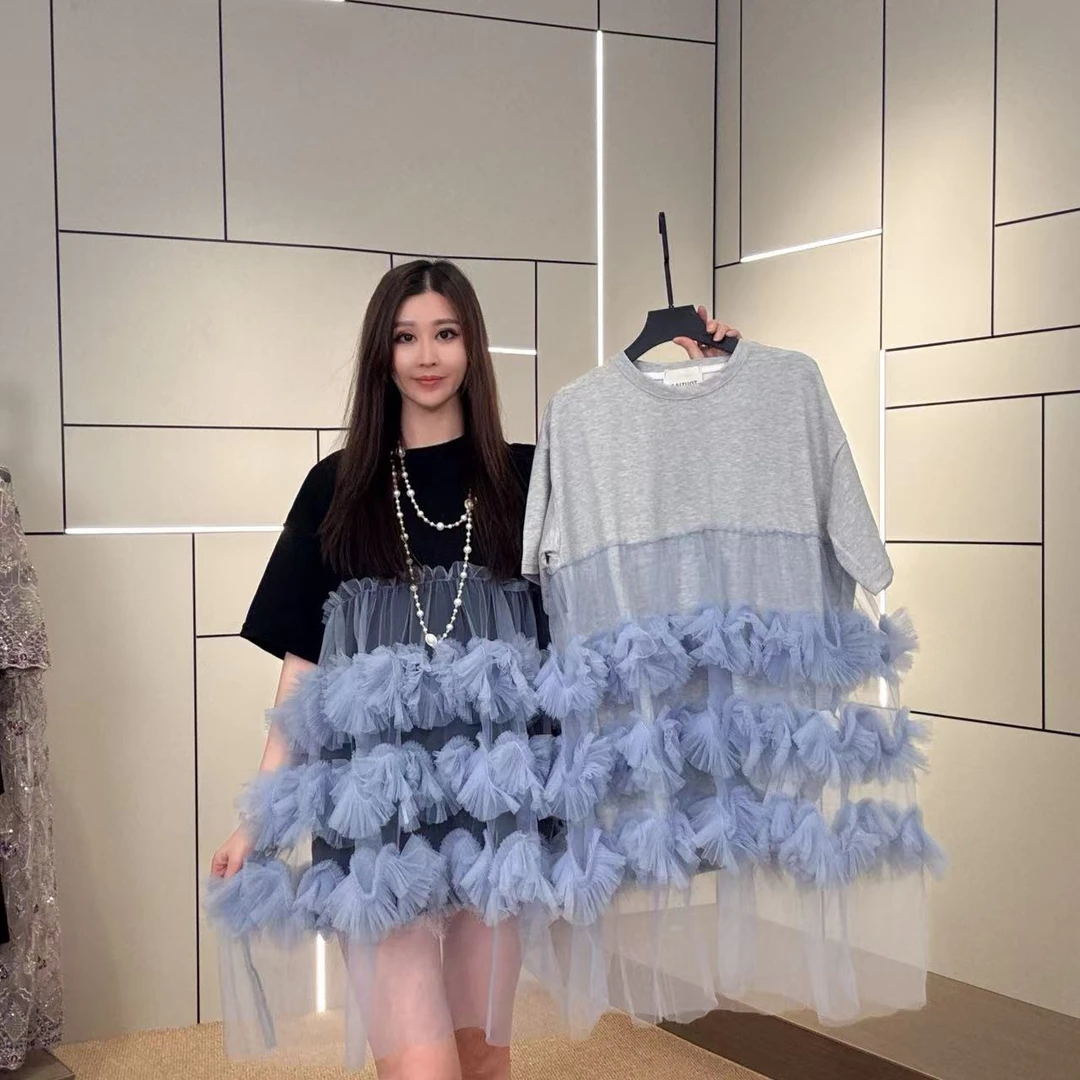 LL【女王优选】轻奢高端时尚气质设计师连衣裙6786百搭拼色撞色