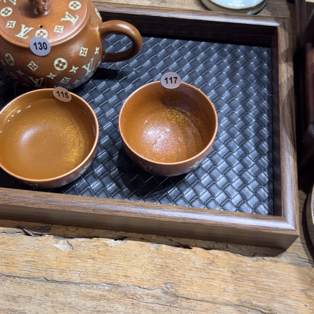 财****草木灰老花手工杯 壶