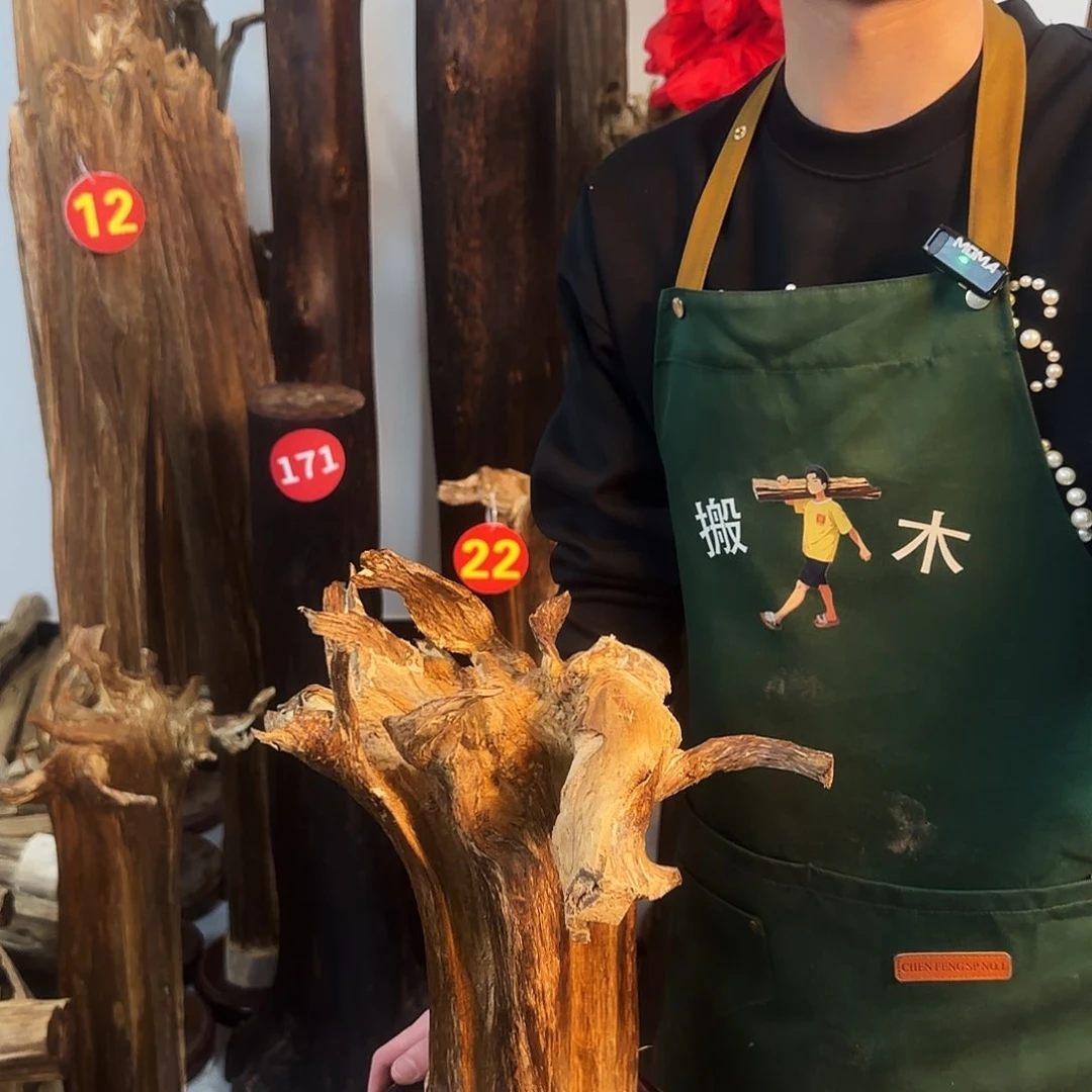 沉香摆件天然沉香原木摆件➕底座