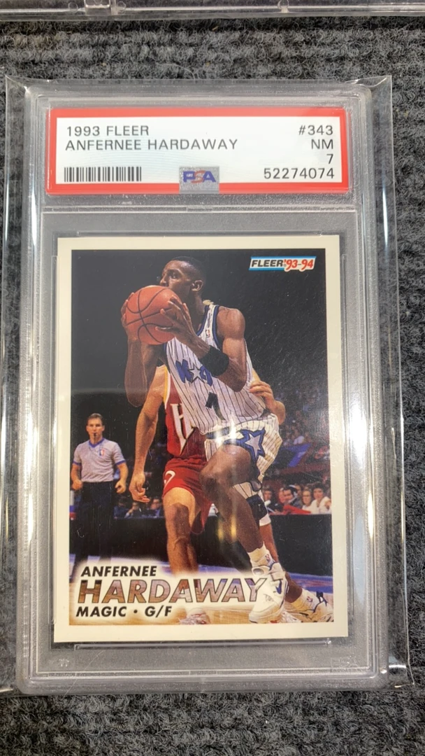 安芬尼哈达威 1993年老卡 psa7分 魔术名宿 权威评级 正版球星卡