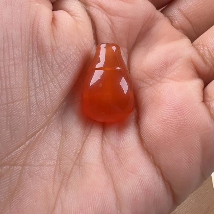 南红玛瑙未镶嵌三通12.9x12.3