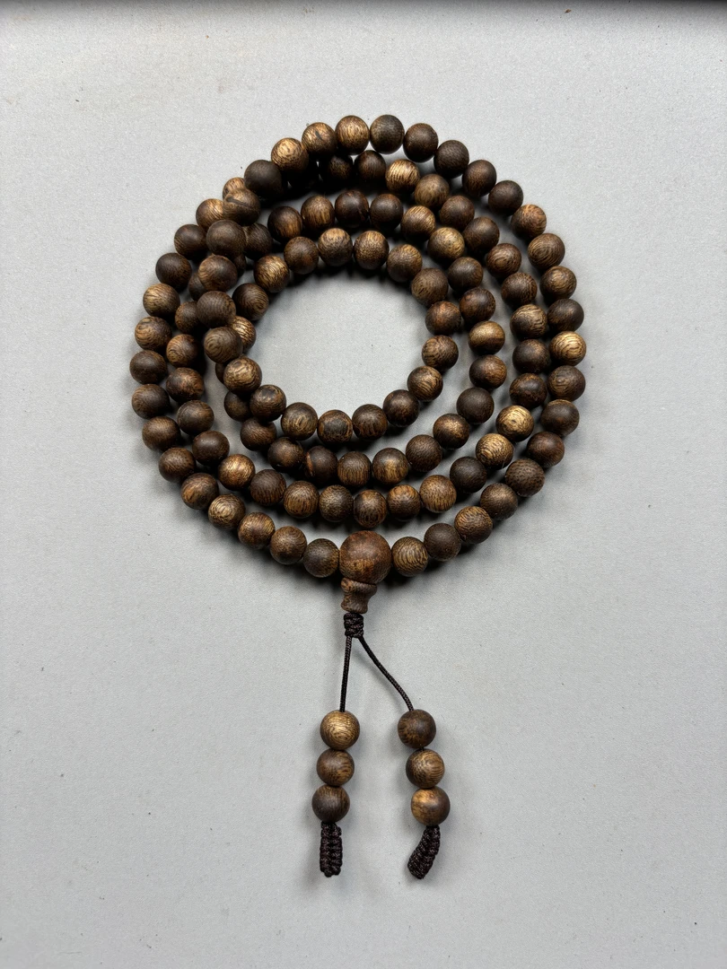 沉香沉水浮海南莺歌绿奇楠沉香卡7多圈16克➕