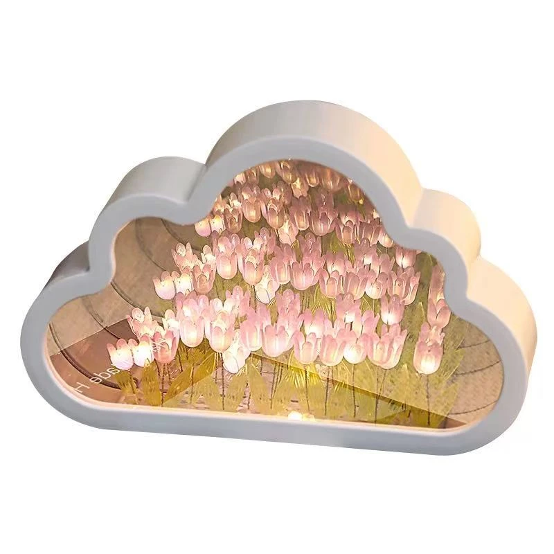 104郁金香云朵小夜灯手工DIY