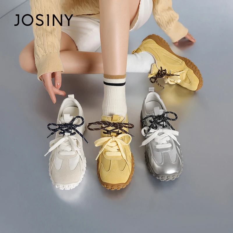 卓诗尼复古跑鞋女春秋新款内增高爆款运动鞋2025老爹鞋591A22071