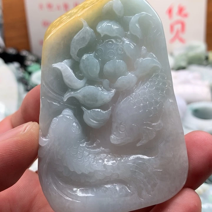 翡翠未镶嵌颈饰保真天然a货翡翠