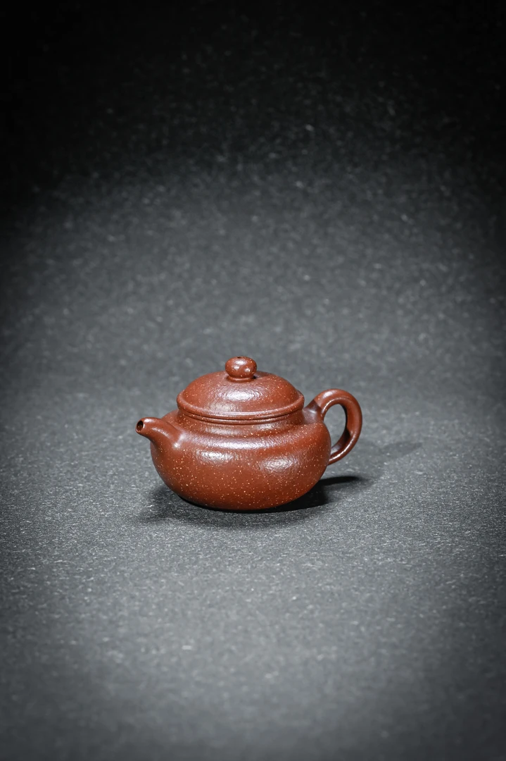 【共生桃花泥·仿古】宜兴原矿紫砂共生桃花泥精工制作仿古壶125cc