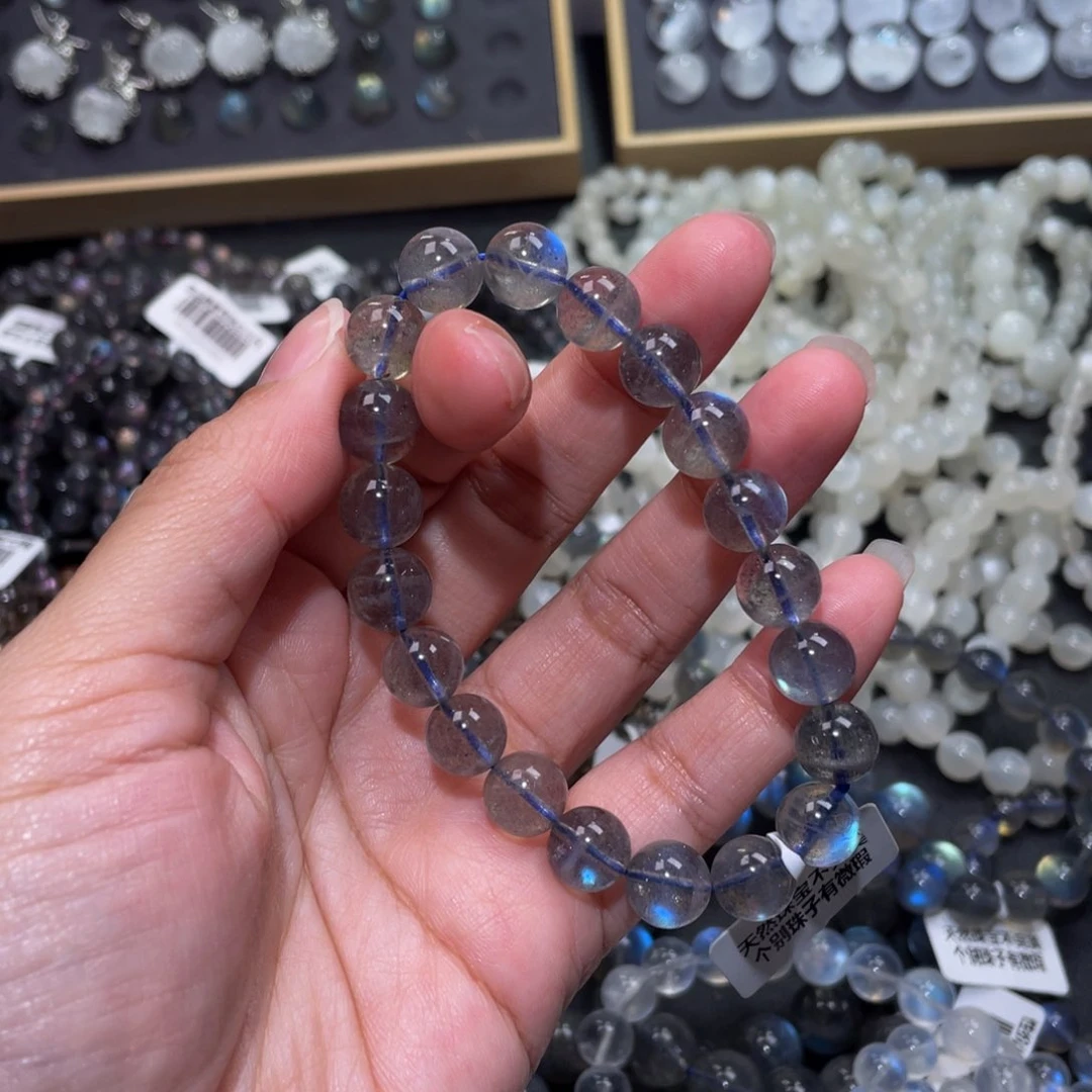 水晶手链未镶嵌丁***y灰月光手链10m
