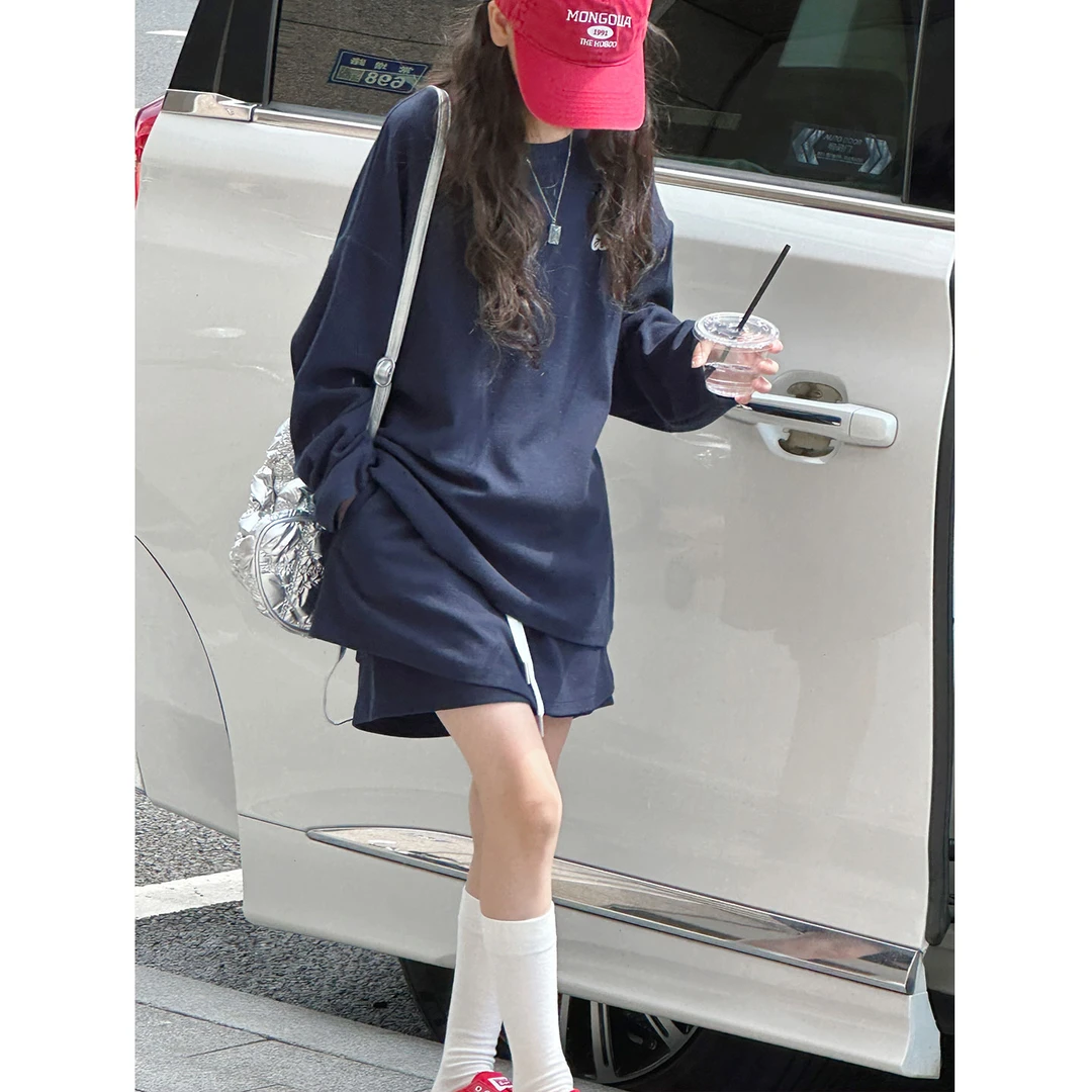 K29589孙小美韩系女童套装2025秋装新款儿童春秋两件套上衣裙裤潮