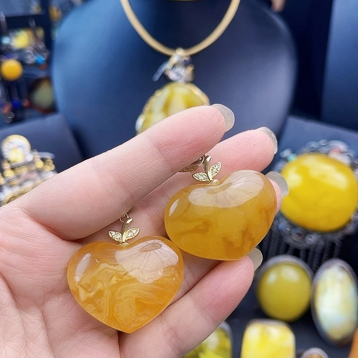 琥珀银S925镶嵌裸石