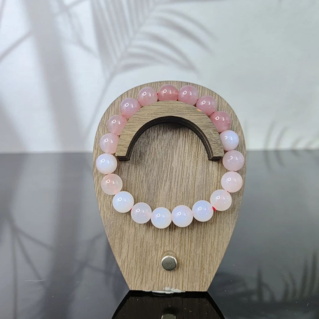 H玛瑙渐变圆珠手串（卡10）1203