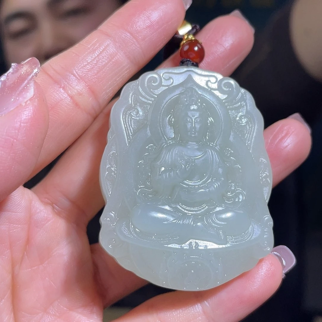 和田玉颈饰未镶嵌多样性发一件