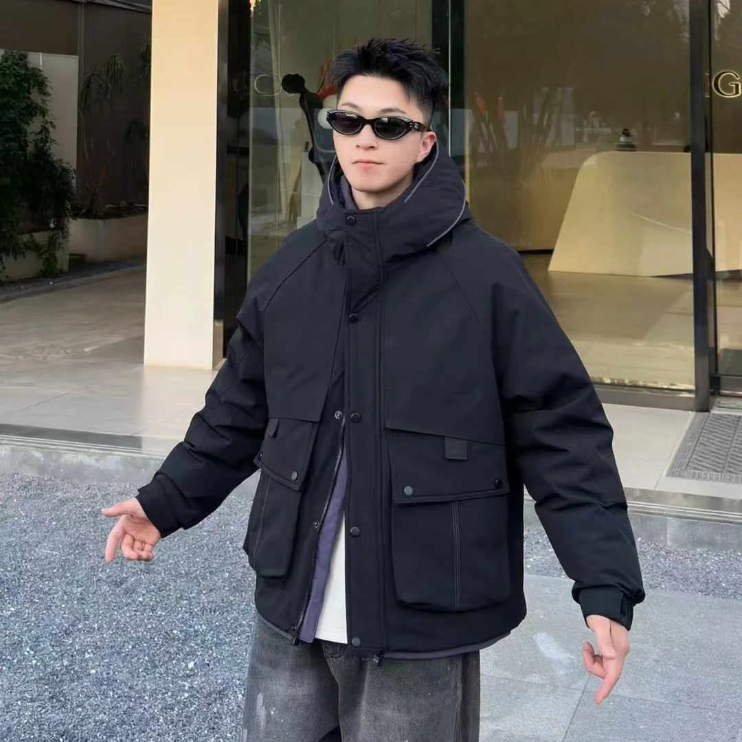 66215【意麦户外先锋】新款防寒工装连帽保暖外套（剪标款）