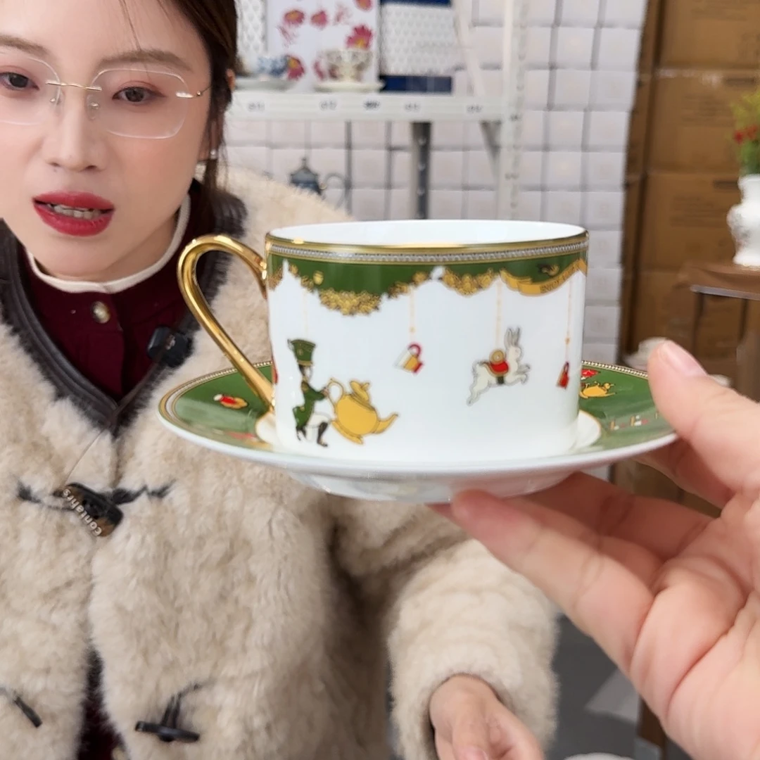 骨瓷高骨瓷咖啡杯碟一套220ml外贸骨瓷