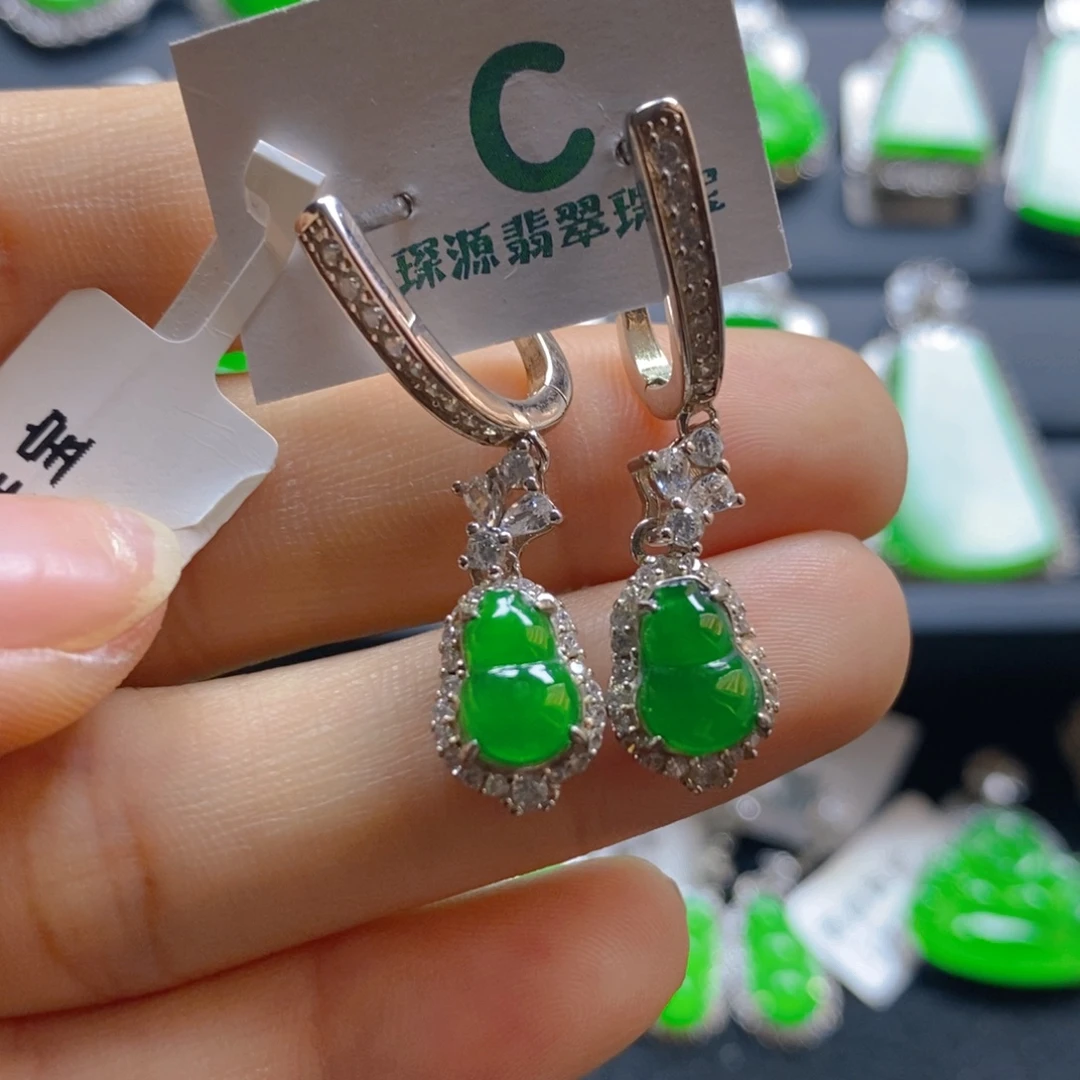 翡翠银S925镶嵌颈饰
