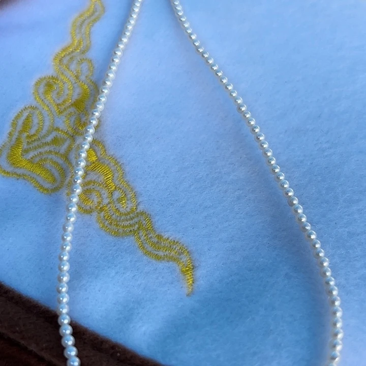 颈饰银S925镶嵌淡水珍珠