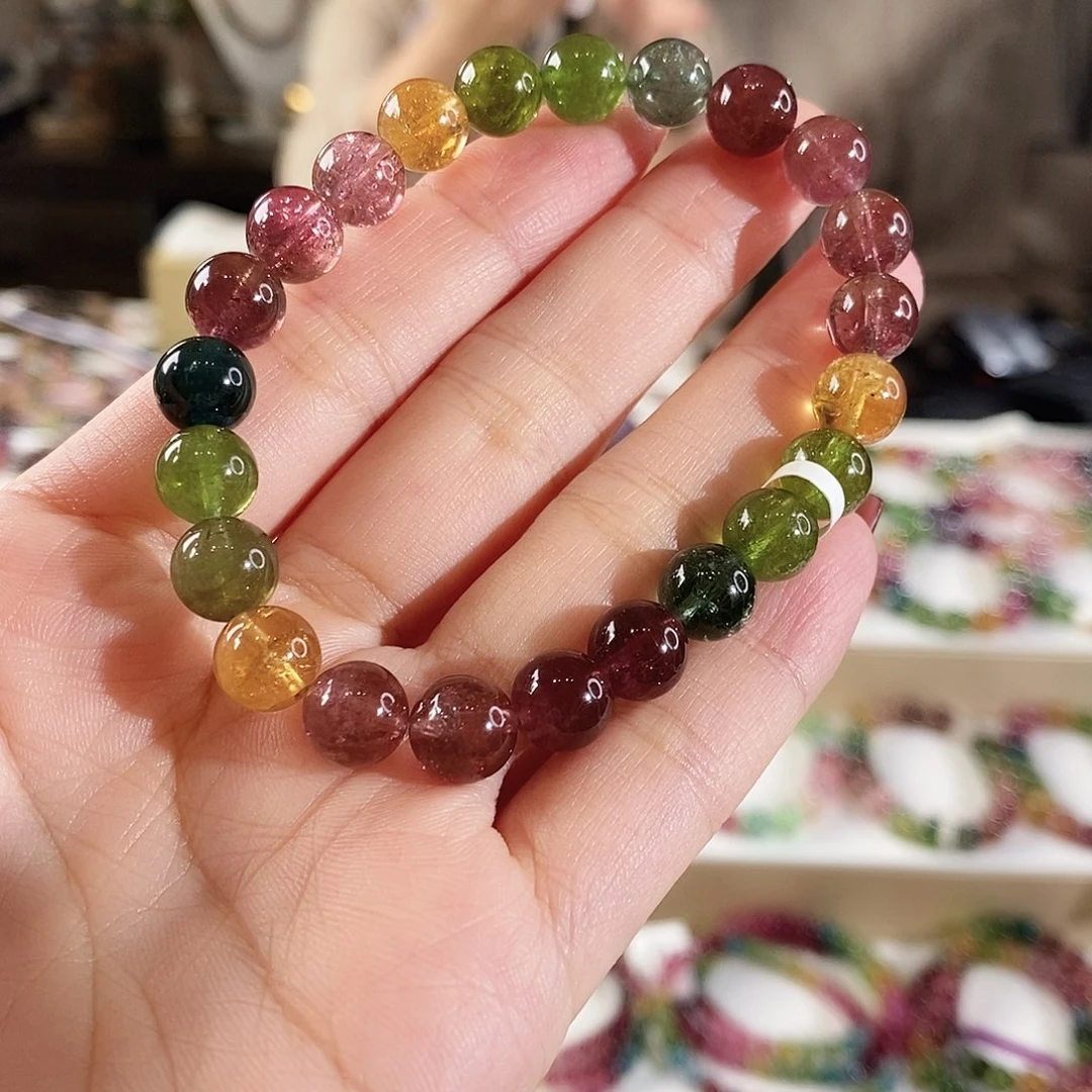 未镶嵌碧玺手链G2253单圈颜色微差