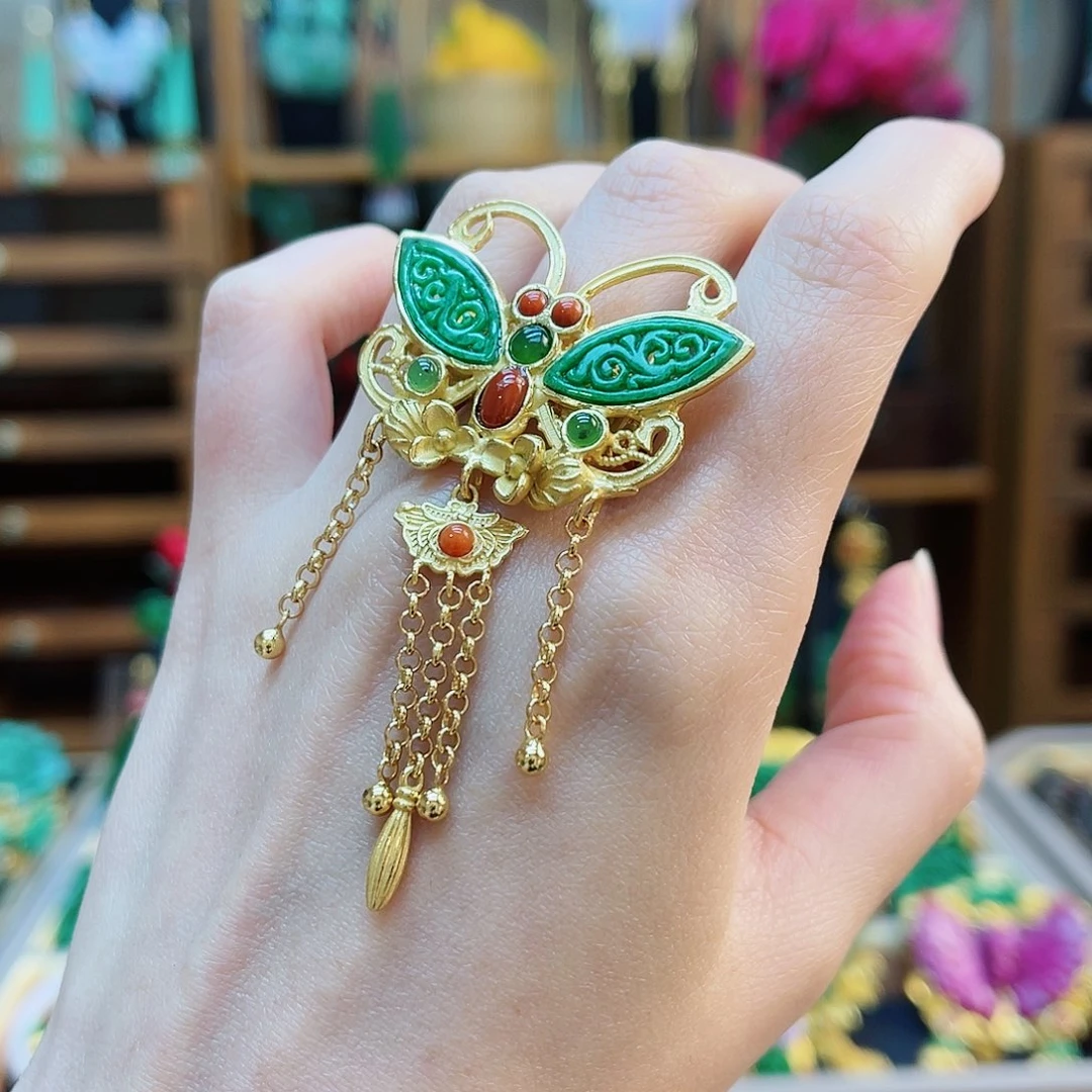 银S925镶嵌戒指翡翠48小时鉴赏期1